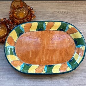 Artesa ceramic serving platter in fall’s color